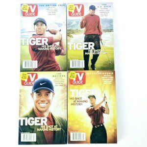 TV Guide June 9-15 2001 Tiger Woods His Shot At Making History 4 Cover Collector